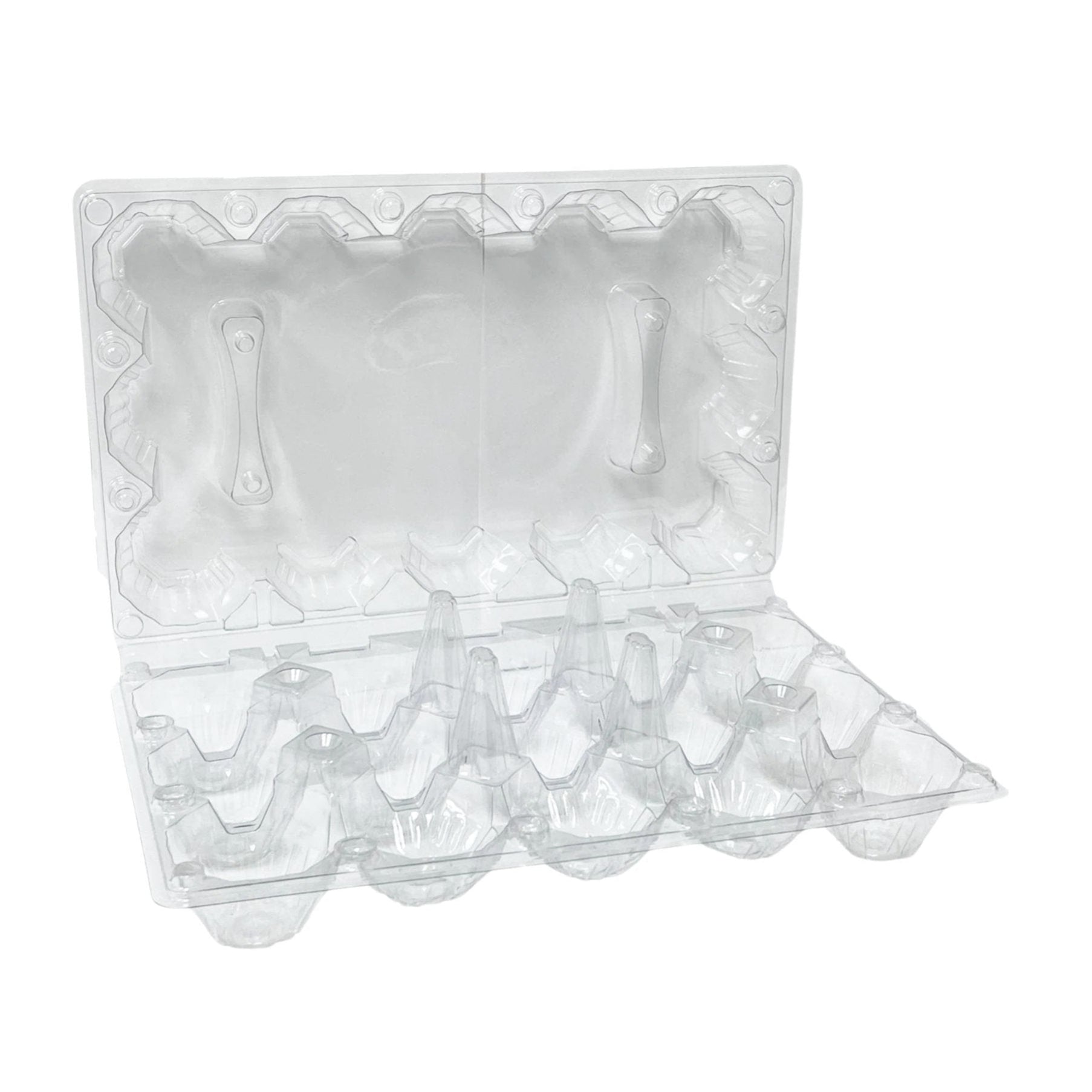 15-Egg Carton - Clear Plastic